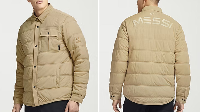 MESSI Collection Water Repellent Lightweight Puffer Jacket