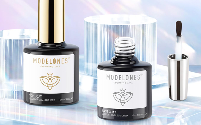 MODELONES Nail Polish Base Top Coat Set