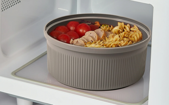 Mainstays Food Storage Container Round Grey