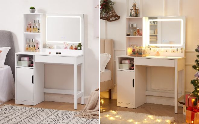 Mainstays Get Ready with Me Left Vanity Table