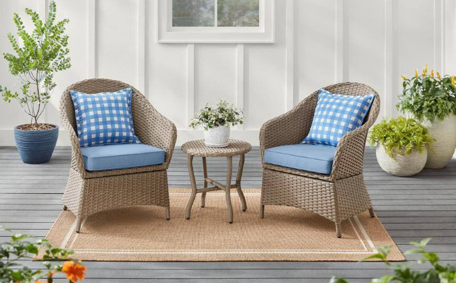 Mayberry 3 Piece Metal Outdoor Bistro Set Mayberry 3 Piece Metal Outdoor Bistro Set