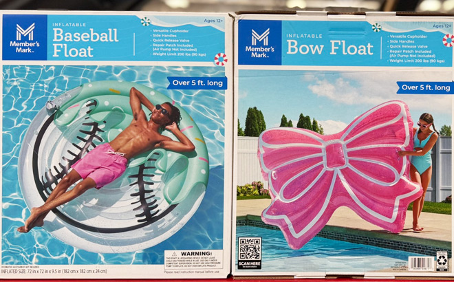 Members Mark Baseball and Bow Float Members Mark Baseball and Bow Float