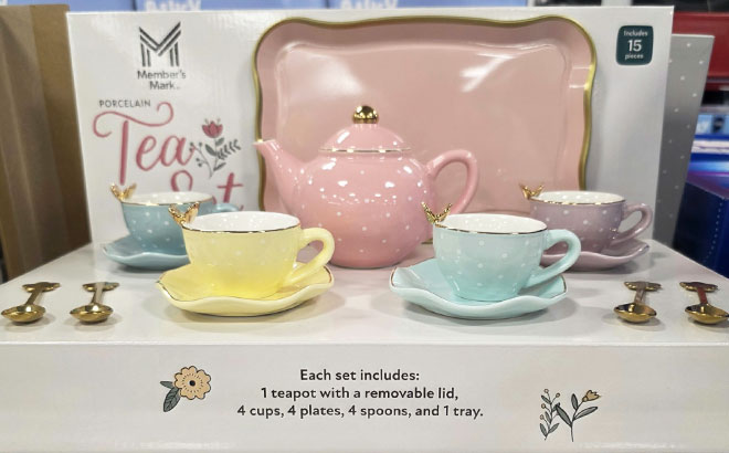 Members Mark Butterfly Porcelain Tea Set