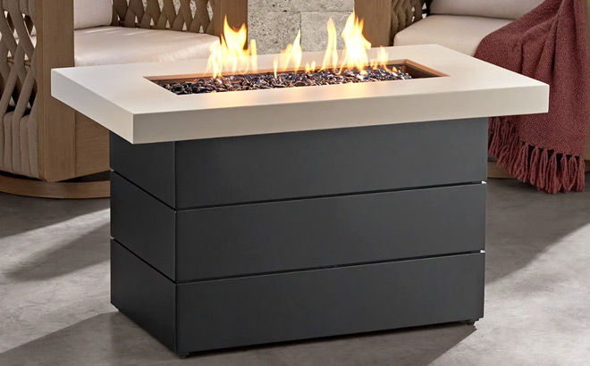 Members Mark Rectangular Gas Firepit