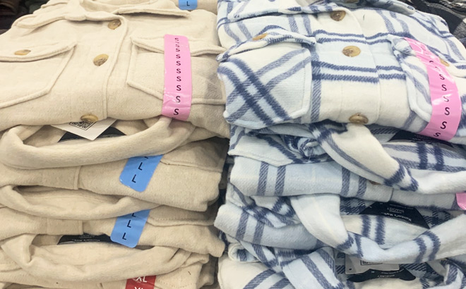 Members Mark Womens Shacket in 2 Colors