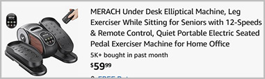 Merach Under Desk Elliptical Machine Screenshot
