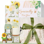 Mothers Day 9 Piece Sunflower Gift Basket
