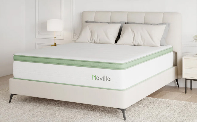 Novilla Medium Cooling Gel Memory Foam Hybrid Mattress