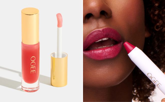 Ogee Beyond Clean Lip Gloss and Tinted Sculpted Lip Oil