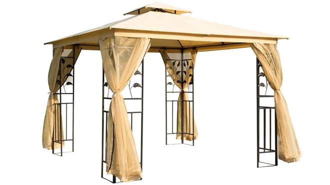 Outsunny 10 x 10 Metal Patio Gazebo Outsunny 10 x 10 Metal Patio Gazebo