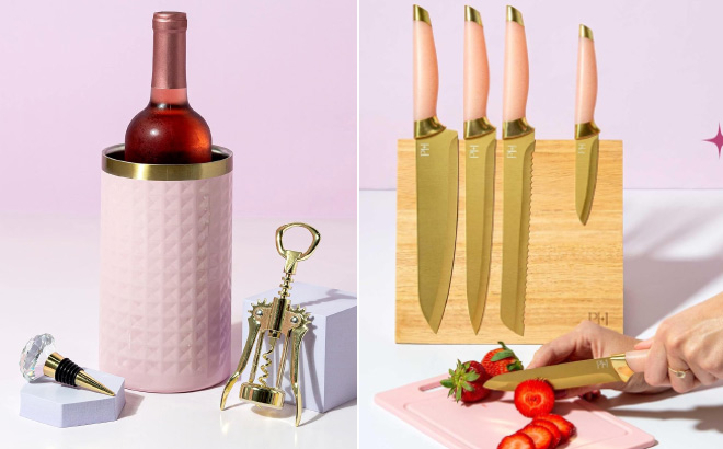 Paris Hilton Wine Bottle Chiller Set