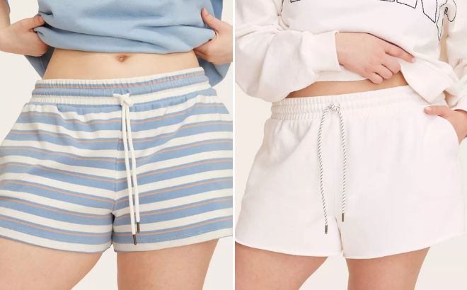 Parke x Target Womens High Rise Drawstring Knit Pull On Shorts and Womens Mid Rise Pull On Sweatshorts Parke x Target Womens High Rise Drawstring Knit Pull On Shorts and Womens Mid Rise Pull On Sweatshorts