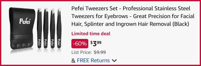 Pefei Tweezers Set Summary
