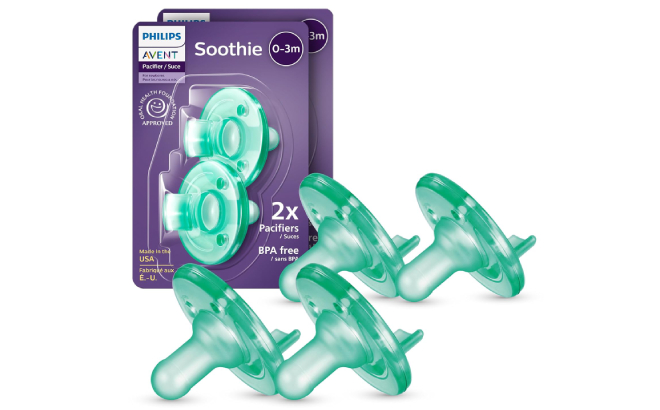 Philips Avent Soothie Baby Pacifiers 4 Pack Philips Avent Soothie Baby Pacifiers 4 Pack