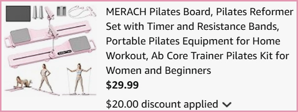 Pilates Reformer Set at Checkout