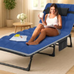 Portable Folding Camping Cot with Mattress