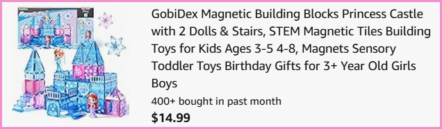 Princess Castle Magnetic Building Blocks at Checkout