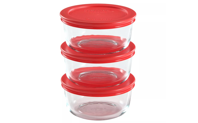 Pyrex Simply Store 6 Piece Glass Food Storage Set