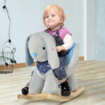 Qaba Kids Ride On Rocking Bunny Rocker Horse Toy