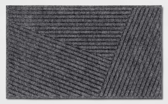 Room Essentials 16x26 Absorbing Embossed Modern Lines Doormat Room Essentials 16x26 Absorbing Embossed Modern Lines Doormat