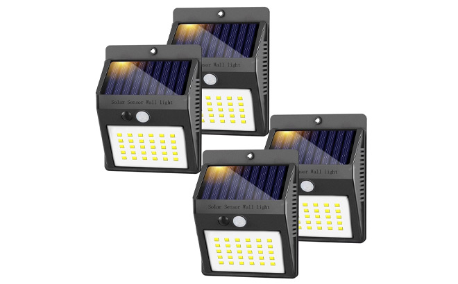 Solar Outdoor Sensor Lights 4 Pack