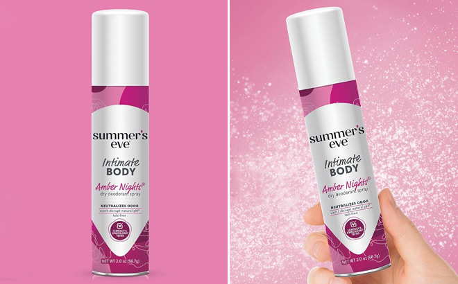 Summers Eve Amber Nights Daily Feminine Sprays Summers Eve Amber Nights Daily Feminine Sprays