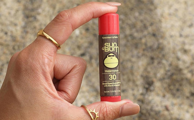 Sun Bum SPF 30 Sunscreen Lip Balm in Watermelon Flavor
