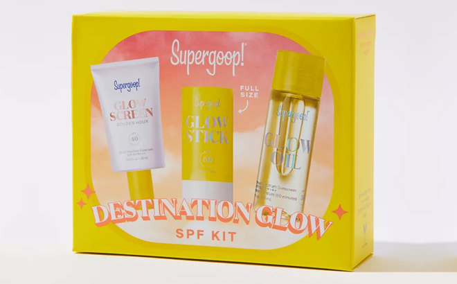 Supergoop Destination Glow SPF Suncare Kit