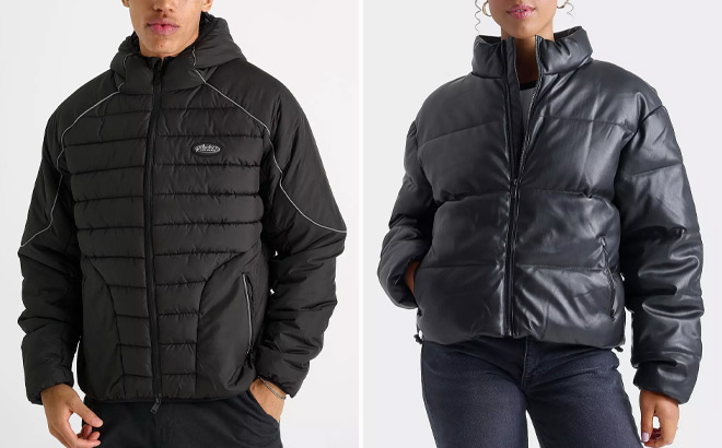 Supply Demand Mens Riot Puffer Jacket