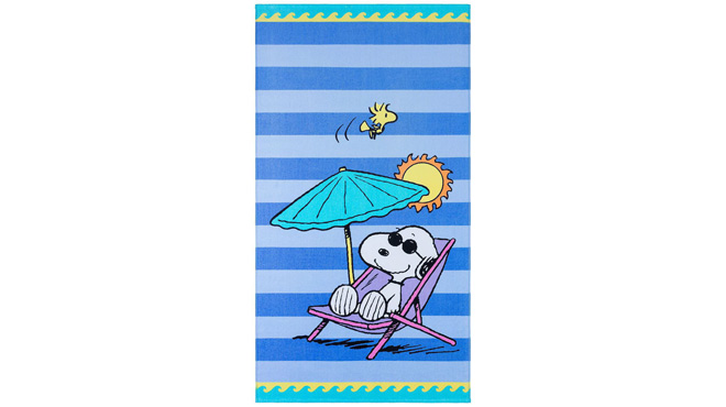 The Big One Peanuts Snoopy Woodstock Beach Towel