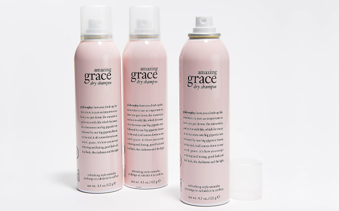 Three Bottles of Philosophy Amazing Grace Dry Shampoo