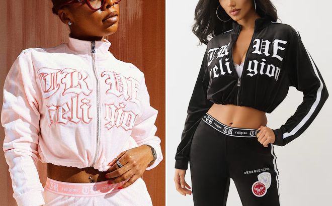 True Religion Velour Track Jacket