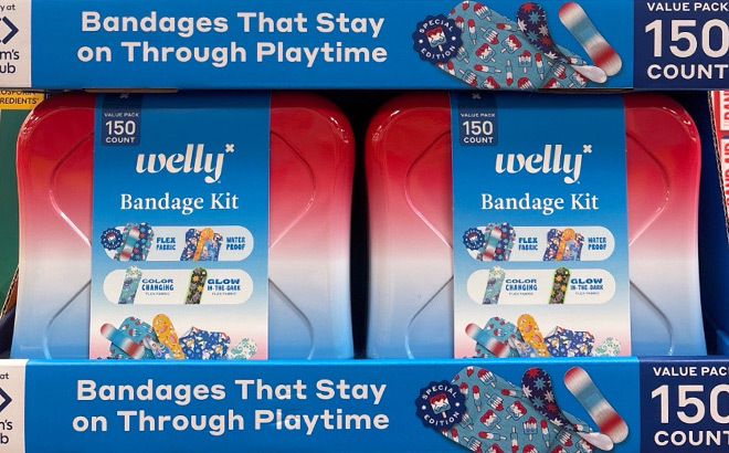 Welly Assorted Red White Blue Bandage Kit