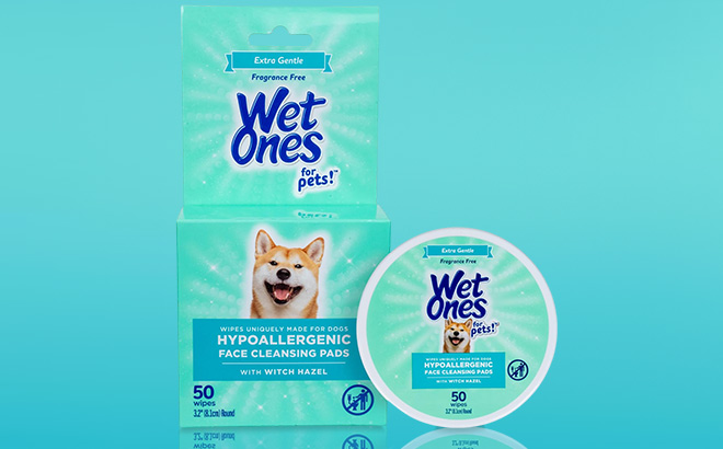 Wet Ones Pet Hypoallergenic Wipes 50 Count