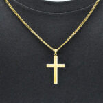 Zales Mens Cross Pendant in Gold