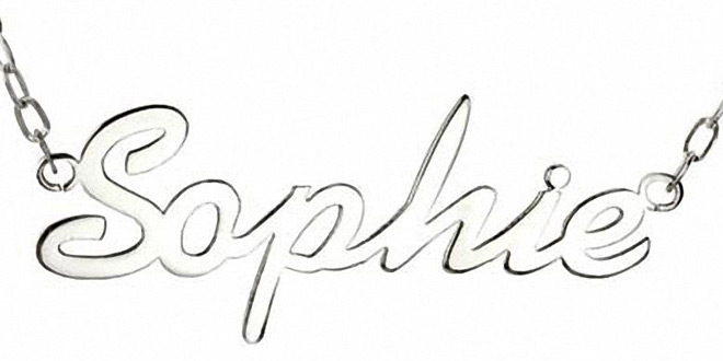 Zales Personalized Large Script Name Necklace