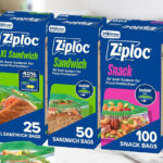 Ziploc 175 Count Sandwich and Snack Bags on a Kitchen Counter