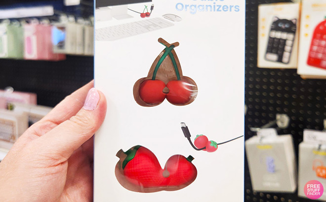 strawberry and cherry 2 Pack cable organizer