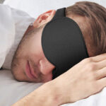 A Man Using the Vynix 3D Sleeping Mask