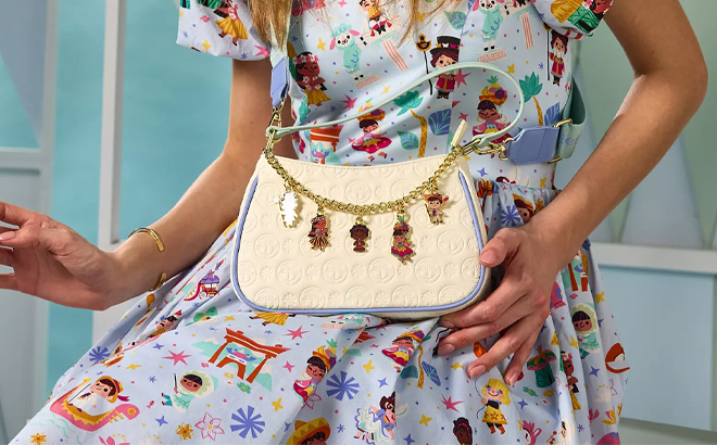 A Person Holding a Loungefly Crossbody Bag