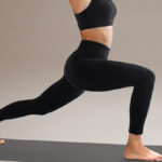 A Woman Wearing Leafigure High Waisted Leggings