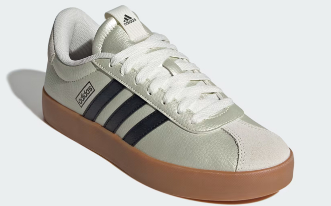 Adidas Womens VL Court 3 0 Shoe in Ice Gold Met