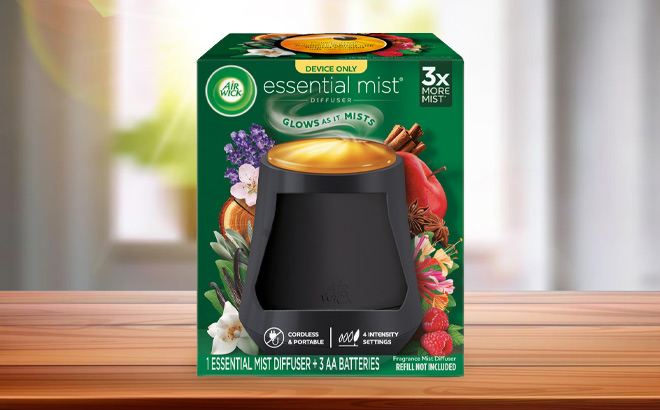 Air Wick Essential Mist Air Freshener Gadget on the Table Air Wick Essential Mist Air Freshener Gadget on the Table