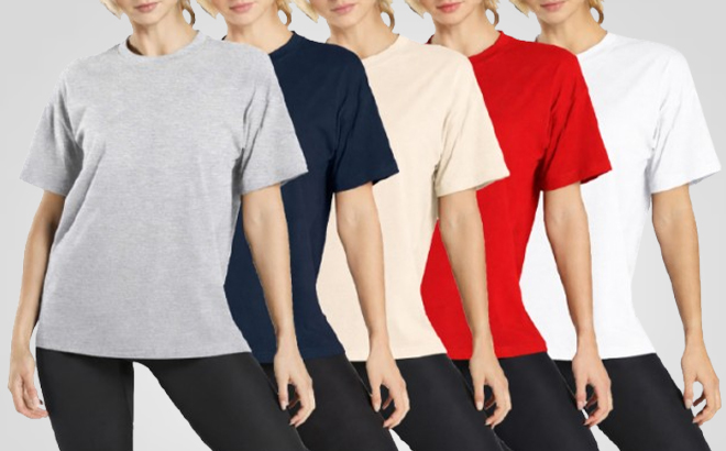 BLUE ICE Womens Short Sleeve Crew Neck Tee BLUE ICE Womens Short Sleeve Crew Neck Tee