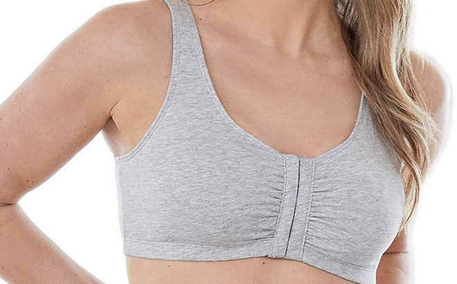 Bestform Comfortable Unlined Wireless Cotton Stretch Sports Bra