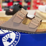 Birkenstock Arizona Stone Sandals on a Box