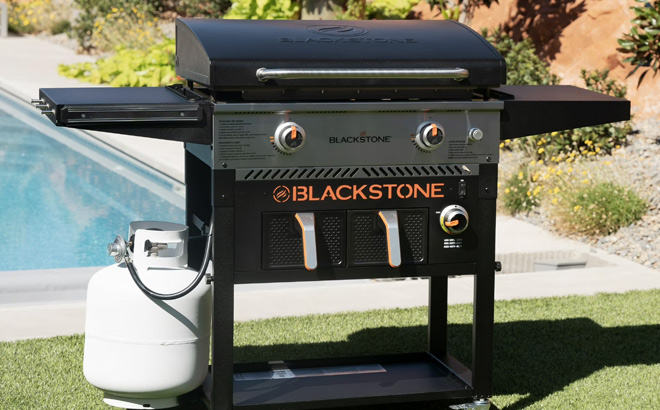 Blackstone 2 Burner Outdoor Combo Griddle with Air Fryer