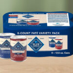 Blue Buffalo Homestyle Recipe Adult Wet Dog Food on the Table