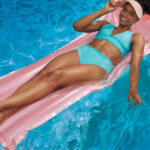 Bluescape Pink Transparent Air Mat Inflatable Pool Float