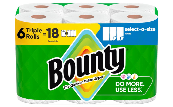 Bounty Select A Size Paper Towels 6 Count Bounty Select A Size Paper Towels 6 Count